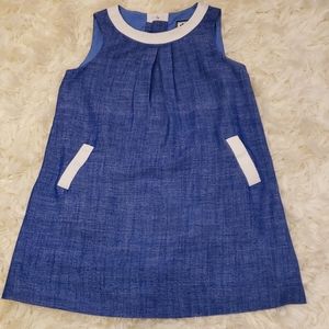Denim style shift dress